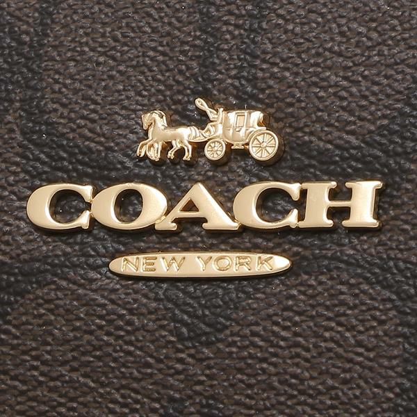 コーチ アウトレット ショルダーバッグ シグネチャー ブラウン ブラック レディース COACH C1554 IMAA8 詳細画像