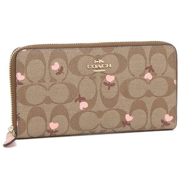 コーチ アウトレット 長財布 シグネチャー ベージュ ピンクマルチ レディース Coach C3288 Imqa4 Asianco Org