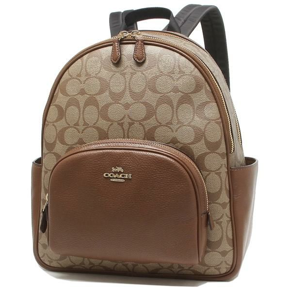 コーチ アウトレット リュック バックパック シグネチャー ベージュ ブラウン レディース COACH 5671 IME74 詳細画像