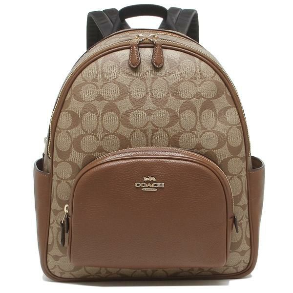 コーチ アウトレット リュック バックパック シグネチャー ベージュ ブラウン レディース COACH 5671 IME74 詳細画像