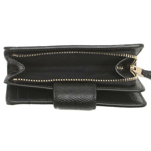 コーチ アウトレット 二つ折り財布 ブラック レディース COACH 6390