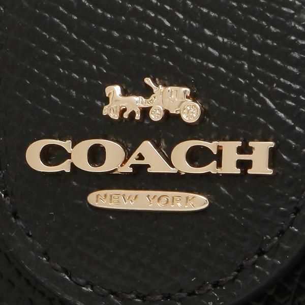 コーチ アウトレット 二つ折り財布 ブラック レディース COACH 6390 IMBLK 詳細画像