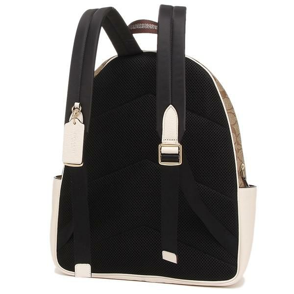 コーチ アウトレット リュック バックパック シグネチャー LARGE ベージュ ホワイト レディース COACH 6495 IMDJ8 A4対応 詳細画像