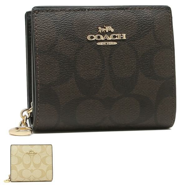 コーチ アウトレット 二つ折り財布 シグネチャー ミニ財布 レディース COACH FC3309