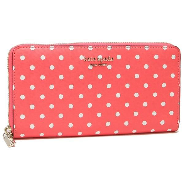 ケイトスペード 長財布 スペンサードット ピンクマルチ レディース KATE SPADE PWR00322 745