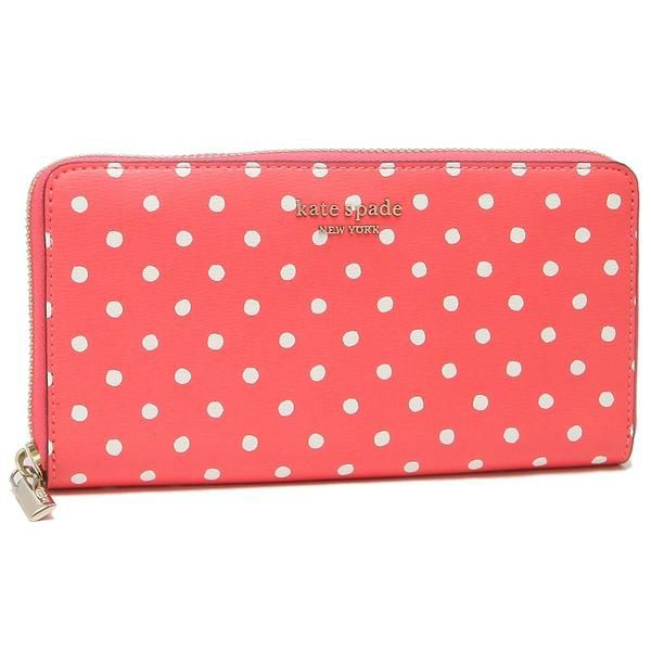 ケイトスペード 長財布 スペンサードット ピンクマルチ レディース KATE SPADE PWR00322 745