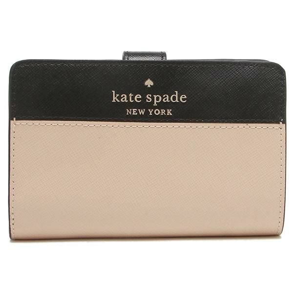 ケイトスペード アウトレット 二つ折り財布 ステイシー ベージュマルチ レディース KATE SPADE WLR00124 129 詳細画像