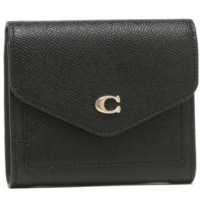 コーチ 三つ折り財布 ミニ財布 ブラック レディース COACH C2328 LIBLK