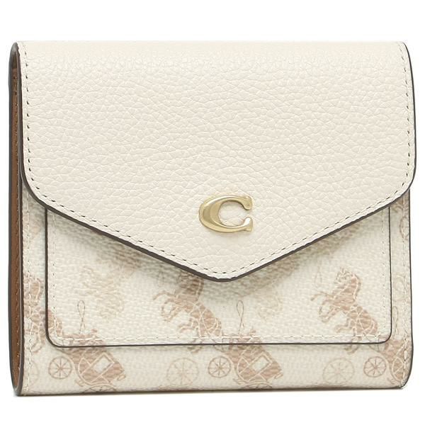 コーチ 三つ折り財布 ミニ財布 ホワイト レディース COACH C3161 B4RGL