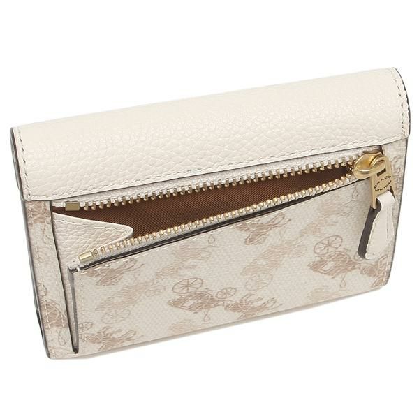 コーチ 三つ折り財布 ミニ財布 ホワイト レディース COACH C3161 B4RGL 詳細画像