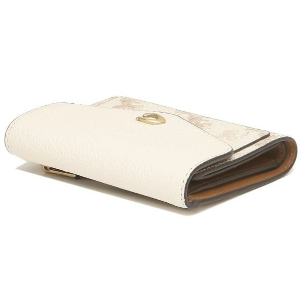 コーチ 三つ折り財布 ミニ財布 ホワイト レディース COACH C3161 B4RGL 詳細画像