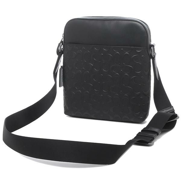 コーチ アウトレット ショルダーバッグ シグネチャー ブラック メンズ COACH 4009 QBBK 詳細画像