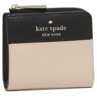 ケイトスペード アウトレット 二つ折り財布 ステイシーカラーブロック ベージュ レディース KATE SPADE WLR00121 129
