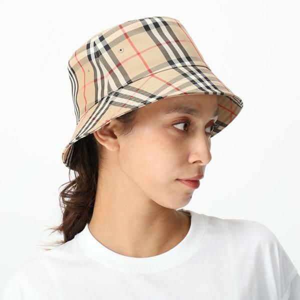 バーバリー 帽子 バケットハット ベージュ メンズ レディース BURBERRY 8026927 A7026 詳細画像