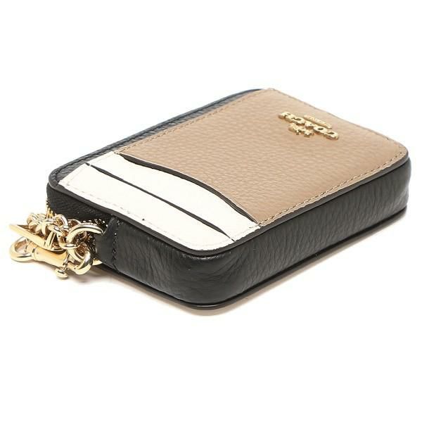 コーチ アウトレット カードケース コインケース ミニ財布 フラグメントケース ホワイト ベージュ レディース COACH C1886 IMCAH 詳細画像