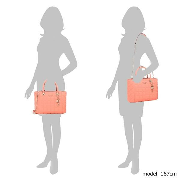ゲス トートバッグ ショルダーバッグ KAMINA STATUS SATCHEL ピンク レディース GUESS VG811106 COR A4対応 詳細画像