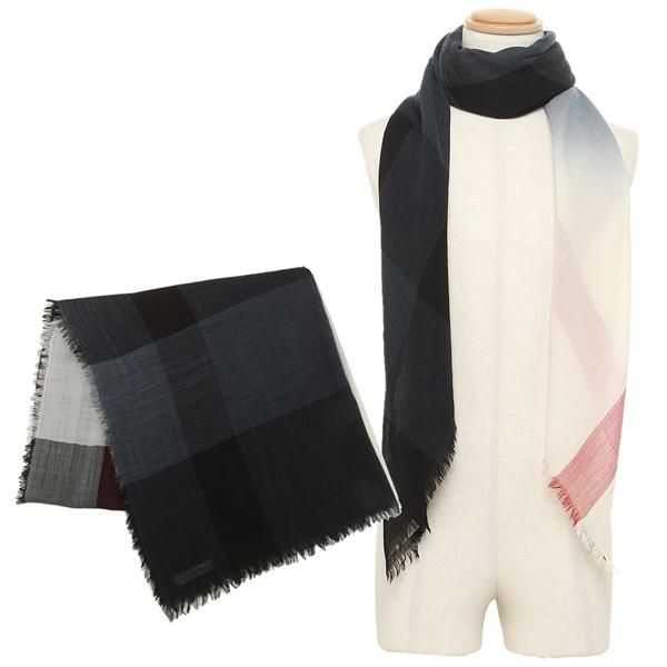 バーバリー マフラー ブルー メンズ レディース Burberry