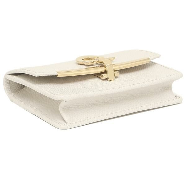 サルヴァトーレフェラガモ カードケース ガンチーノクリップ ホワイト レディース Salvatore Ferragamo 22D198 0740823 詳細画像