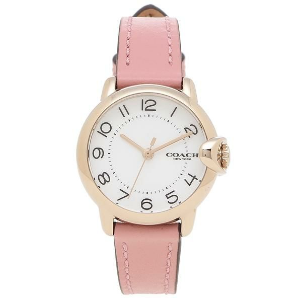 コーチ 時計 レディース アーデン 28mm クォーツ ホワイト ピンク COACH 14503615