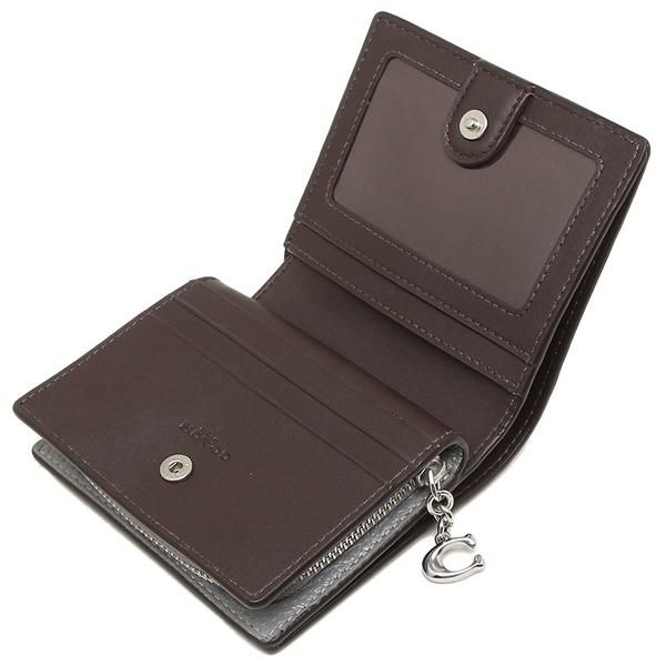 コーチ アウトレット 二つ折り財布 ミニ財布 グレー レディース COACH C2862 SVE7 詳細画像