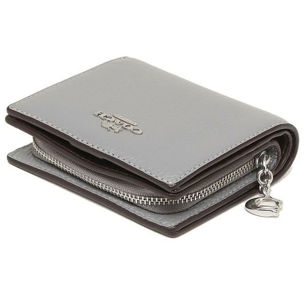 コーチ アウトレット 二つ折り財布 ミニ財布 グレー レディース COACH C2862 SVE7 詳細画像