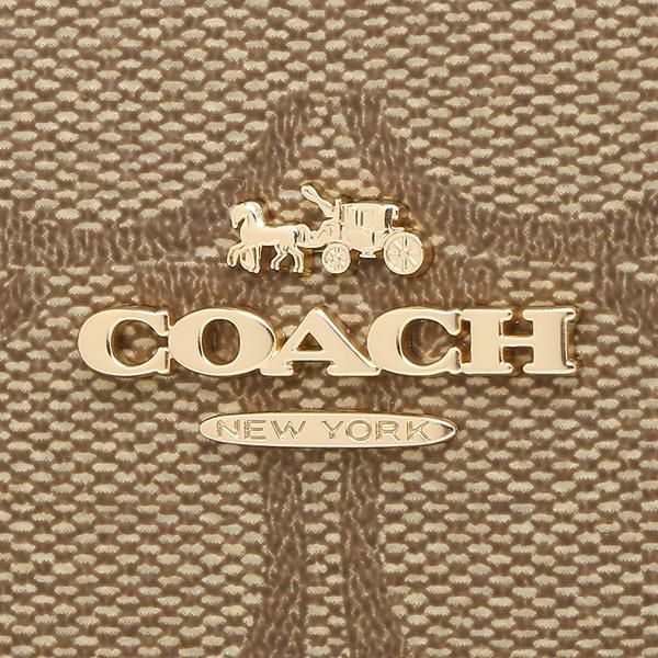 コーチ アウトレット 長財布 SIGNATURE カーキ ブラック レディース COACH C4452 IMCBI 詳細画像