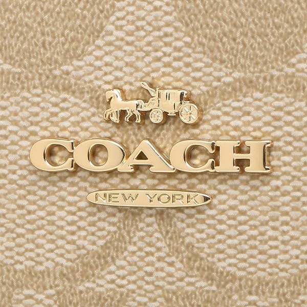 コーチ アウトレット 長財布 SIGNATURE ベージュ ホワイト レディース COACH C4452 IMDQC 詳細画像