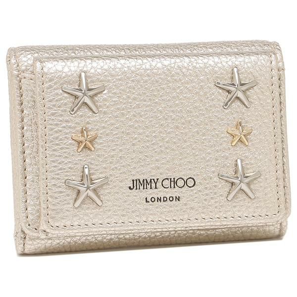 ジミーチュウ 三つ折り財布 ネモ ミニ財布 ゴールド レディース JIMMY CHOO NEMOUUR 14701641