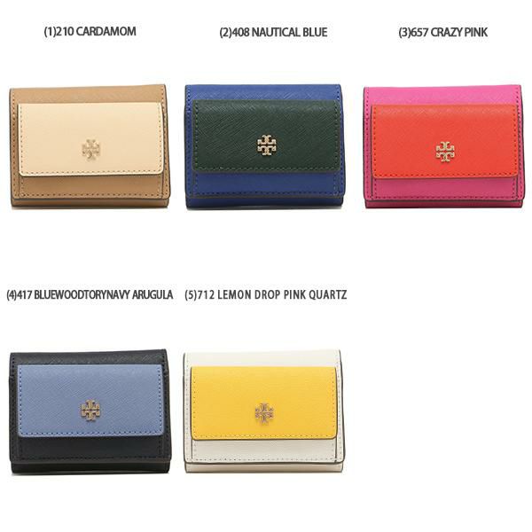 トリーバーチ アウトレット 三つ折り財布 レザー ミニ財布 レディース TORY BURCH f78617 詳細画像