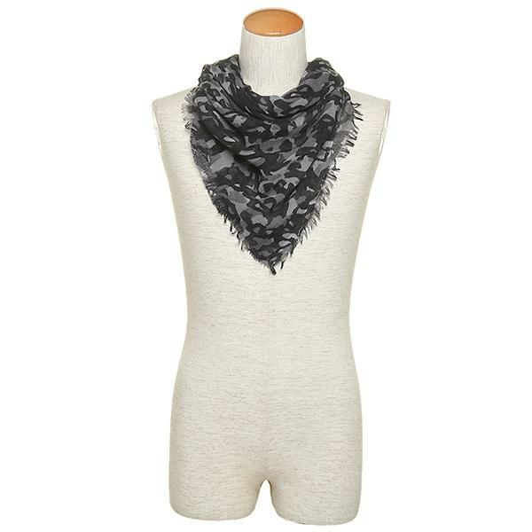 デスティン ストール メンズ/レディース DESTIN DRQUCA DORA CAMU QUADRA G0 大判 140×140cm BLACK 詳細画像