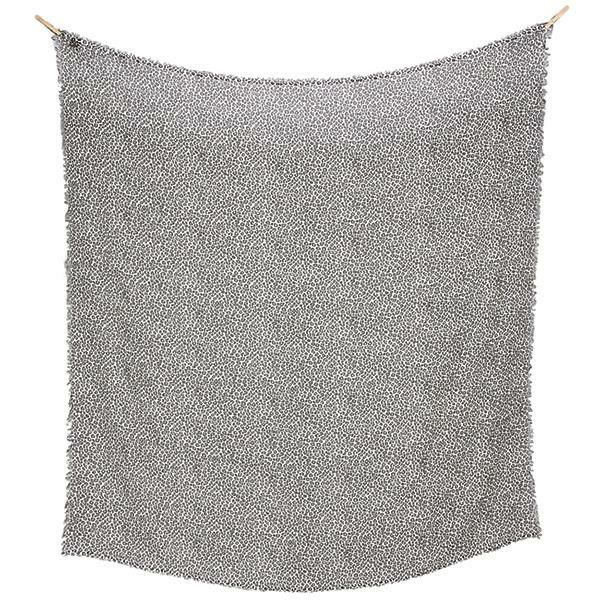 デスティン ストール メンズ/レディース DESTIN DRQUMO DORA MONO QUADRA W0 大判 140×140cm WHITE／BLACK 詳細画像