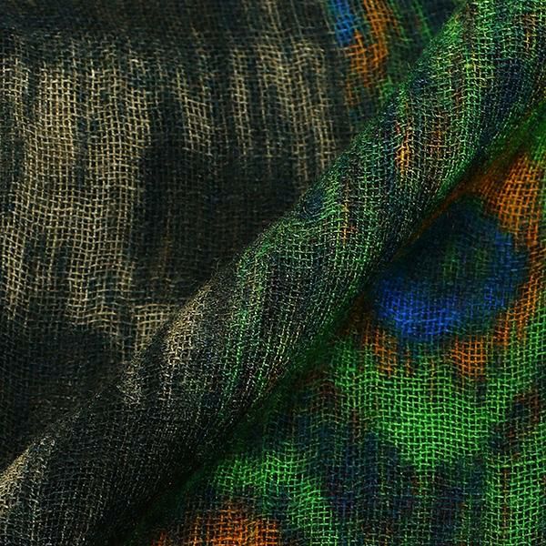 フランコフェラーリ ストール FRANCO FERRARI 1297SS 30257 003 EVANS WASH 130×185cm ウール95%/カシミヤ5% GREEN 詳細画像