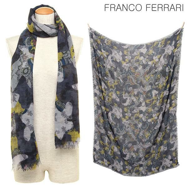 フランコフェラーリ FRANCO FERRARI フランコフェラーリ ストール FRANCO FERRARI 1297SS 81837 EVANS WASH 130×185 ウール95％/カシミア5％ マフラー