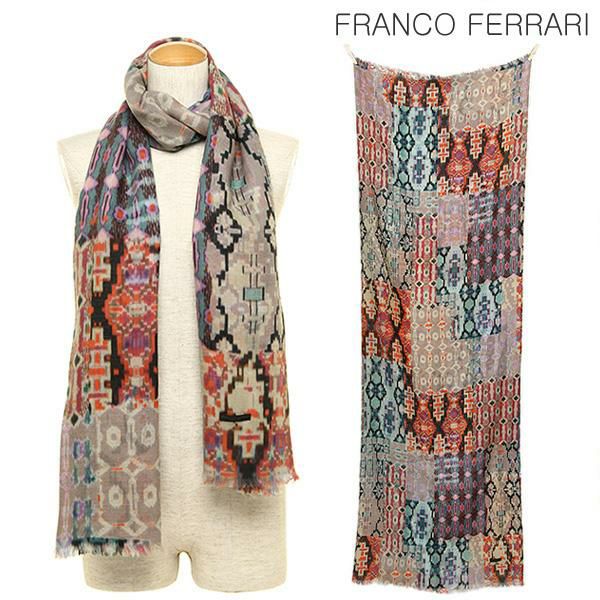 フランコフェラーリ FRANCO FERRARI フランコフェラーリ ストール FRANCO FERRARI 1377DT 81842 CAIMANO DOPPIATO TWILL 60×190 ウール52％/シルク48％ マフラー