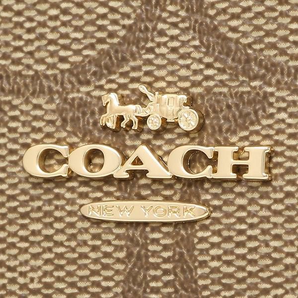 コーチ アウトレット 三つ折り財布 シグネチャー ベージュ ブラウン レディース COACH 7331 IME74 詳細画像