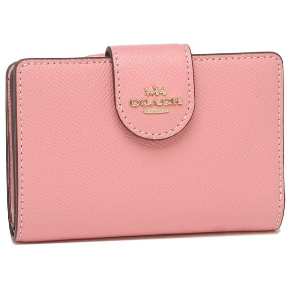 コーチ 三つ折り財布 ミニ財布 ピンク レディース Coach 2924 Axes