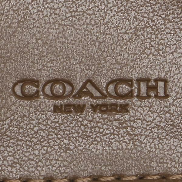 コーチ アウトレット 三つ折り財布 シグネチャー  ベージュ ブラウン レディース COACH 91806 IME74 詳細画像