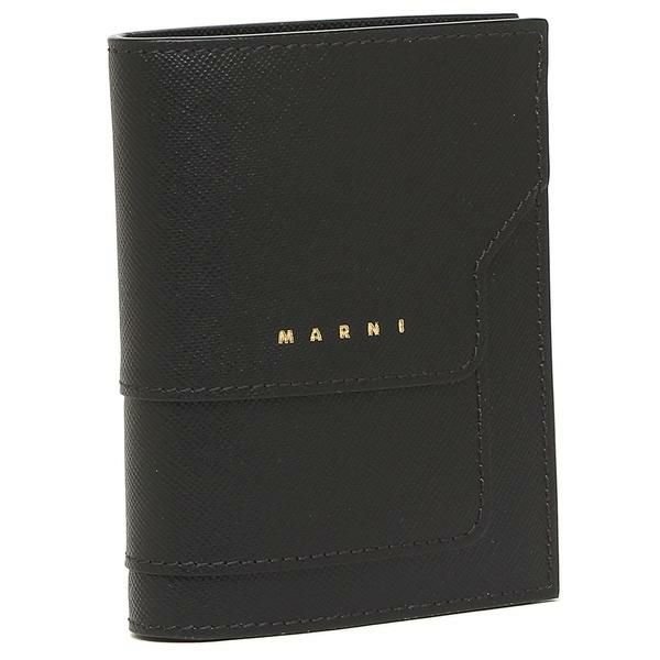 マルニ 二つ折り財布 バイフォールドウォレット ブラック レディース MARNI PFMOQ14U07 LV520 Z360N