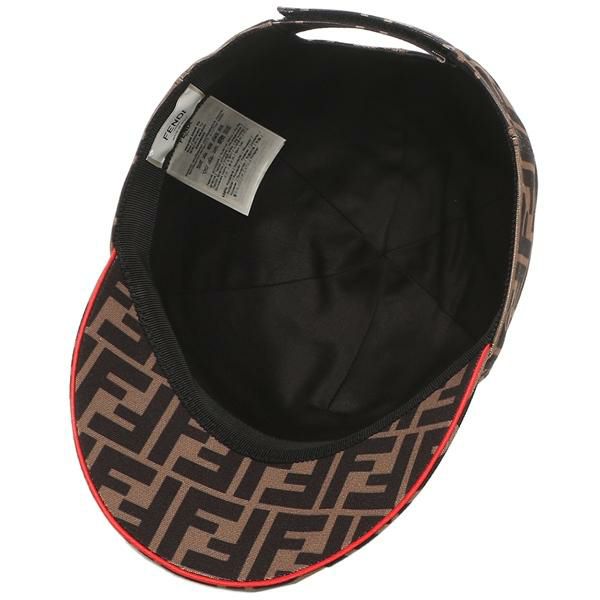 フェンディ 帽子 ベースボールキャップ 調整ストラップ FFロゴ ブラウン メンズ レディース FENDI FXQ498 F0HEZ 詳細画像