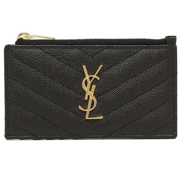 サンローランパリ カードケース マテラッセ ブラック レディース SAINT LAURENT PARIS 607915 BOW01 1000 詳細画像