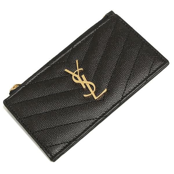 サンローランパリ カードケース マテラッセ ブラック レディース SAINT LAURENT PARIS 607915 BOW01 1000 詳細画像