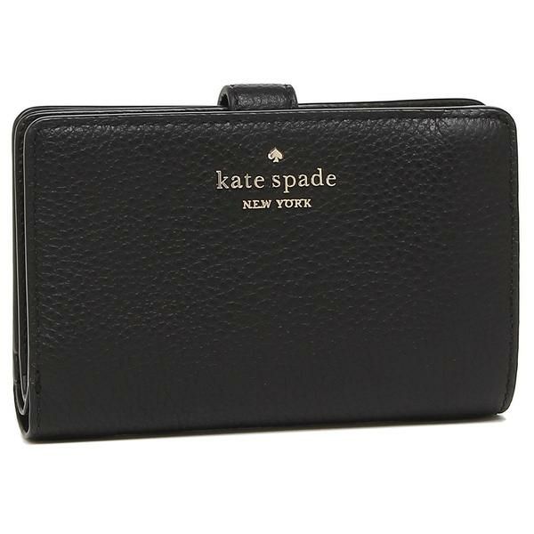 ケイトスペード アウトレット 二つ折り財布 レイラ  ブラック レディース KATE SPADE WLR00394 001
