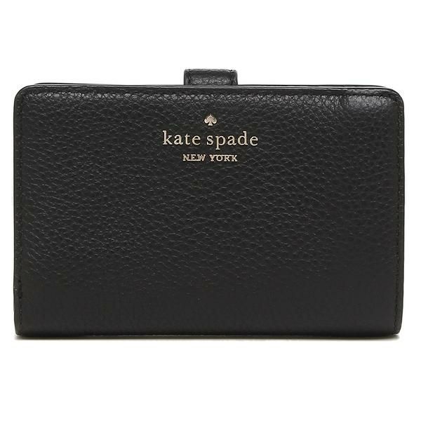 ケイトスペード アウトレット 二つ折り財布 レイラ  ブラック レディース KATE SPADE WLR00394 001 詳細画像