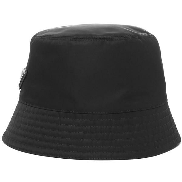 プラダ 帽子 ハット リナイロン バケットハット トライアングルロゴ ブラック メンズ レディース PRADA 2HC137 2DMI F0002 詳細画像