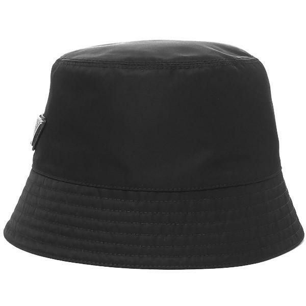 プラダ 帽子 ハット リナイロン バケットハット トライアングルロゴ ブラック メンズ レディース PRADA 2HC137 2DMI F0002 詳細画像