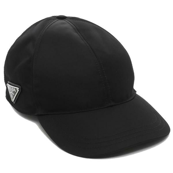 プラダ 帽子 キャップ リナイロン トライアングルロゴ ブラック メンズ レディース PRADA 2HC274 2DMI F0002