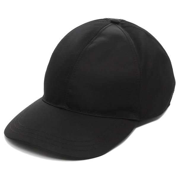 プラダ 帽子 キャップ リナイロン トライアングルロゴ ブラック メンズ レディース PRADA 2HC274 2DMI F0002 詳細画像