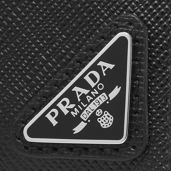 プラダ カードケース コインケース サフィアーノ トライアングルロゴ ブラック メンズ PRADA 2MC067 QHH F0002 詳細画像