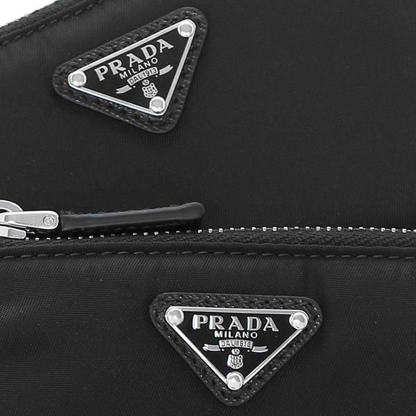 プラダ ポーチ ストラップ リナイロン トライアングルロゴ ブラック メンズ レディース PRADA 2TT091 2DMI F0002 詳細画像