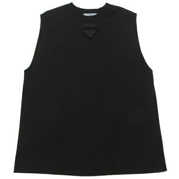 プラダ トップス タンクトップ  ジャージー トライアングル ブラック レディース PRADA 3552A 1Y99 211 F0002 詳細画像